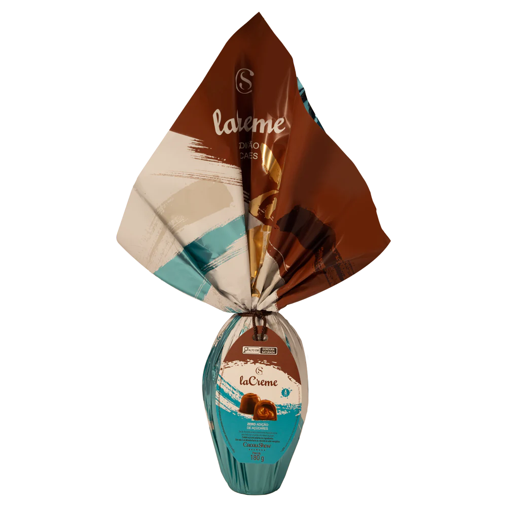 Ovo de Páscoa laCreme ao Leite Zero Adição de Açúcar 180g